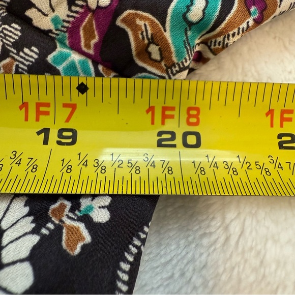 NWT Ann Taylor Midi Long Sleeve Floral Paisley Belted Buttoned Shirtdress - Picture 13 of 14